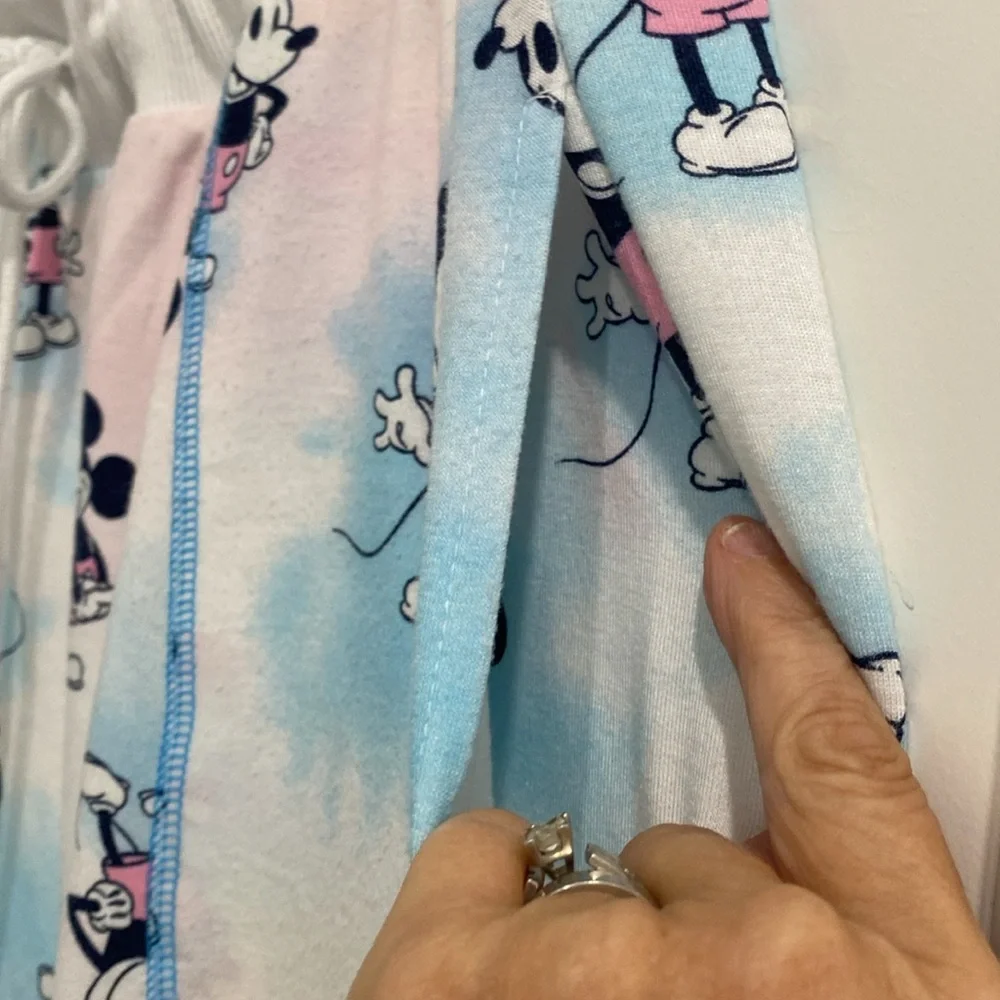 Disney Mickey Mouse  All Over Print Long Sleeve Pajama Sleep/ Lounge Set | XL - Picture 15 of 15